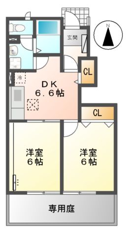 エアリーカーサ　I・IIの間取り