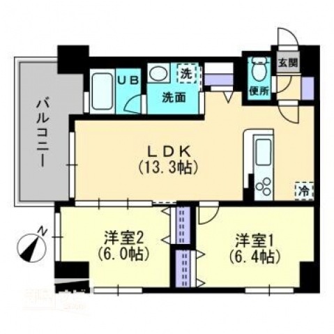 COCO川西町の間取り