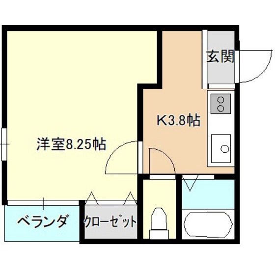 グレース上堂Ｂの間取り