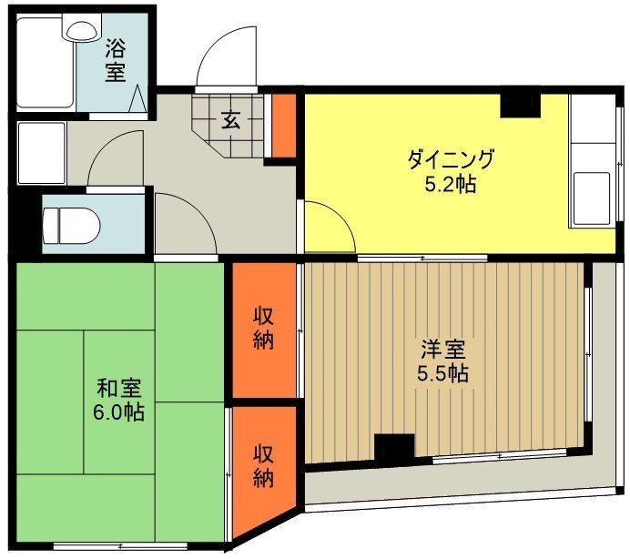 八王子市諏訪町のマンションの間取り