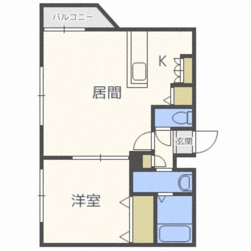 ヴィエルジュ発寒南の間取り