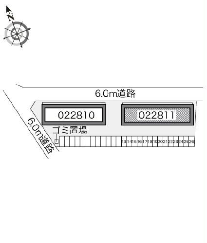 【レオパレスフルールIの駐車場】