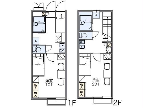 レオパレスフルールIの間取り