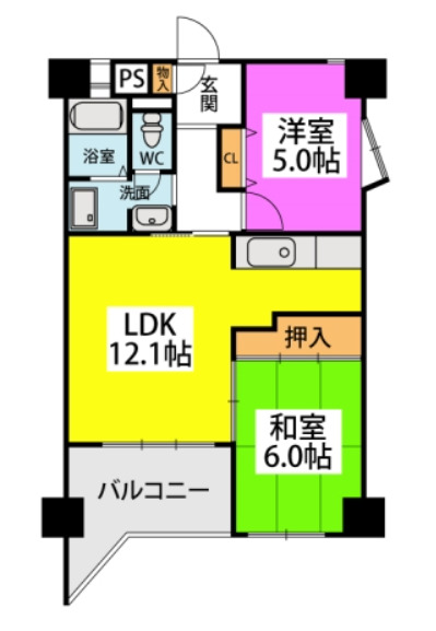 アルテハイム宮ノ陣の間取り