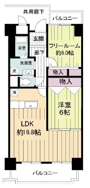 フォレステージュ南堀江の間取り