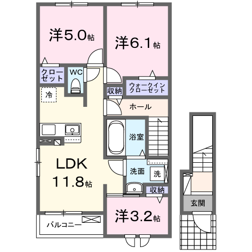 プレステージ　IIの間取り