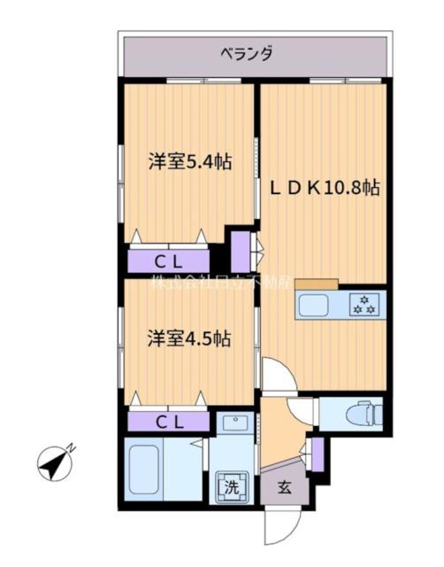 東京都中野区南台３（マンション）の賃貸物件の間取り