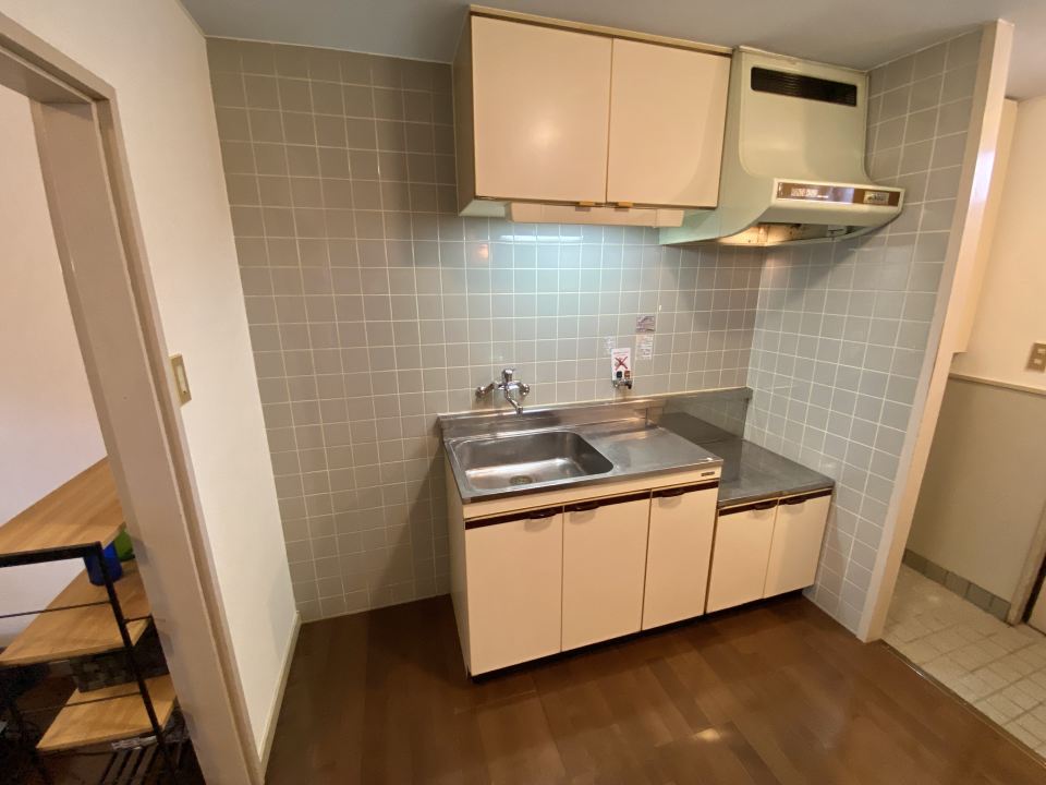 キッチン　２口ガスコンロ置けます