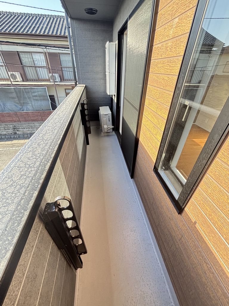 バルコニー　※建築中の写真です