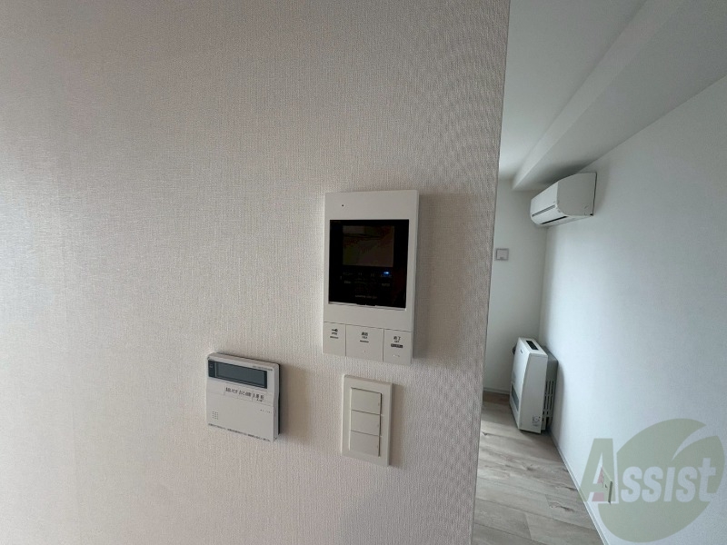 セキュリティ　モニタ付インターホンでセキュリティ面も安心です。