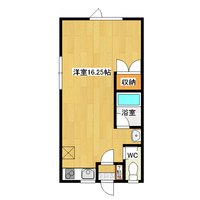 East side apartment I（イーストサイドアパートメンの間取り
