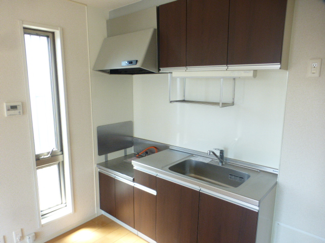 キッチン　2口ガスコンロ設置可(窓付）キッチン