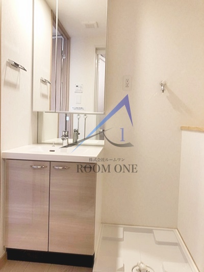 洗面設備　洗面台です。