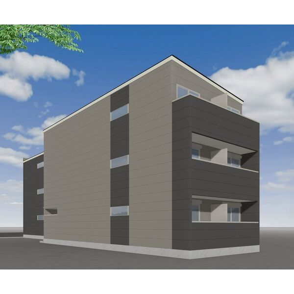 建物外観　完成前パース