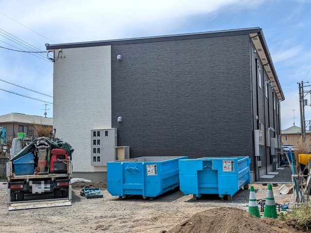 建物外観　建築中