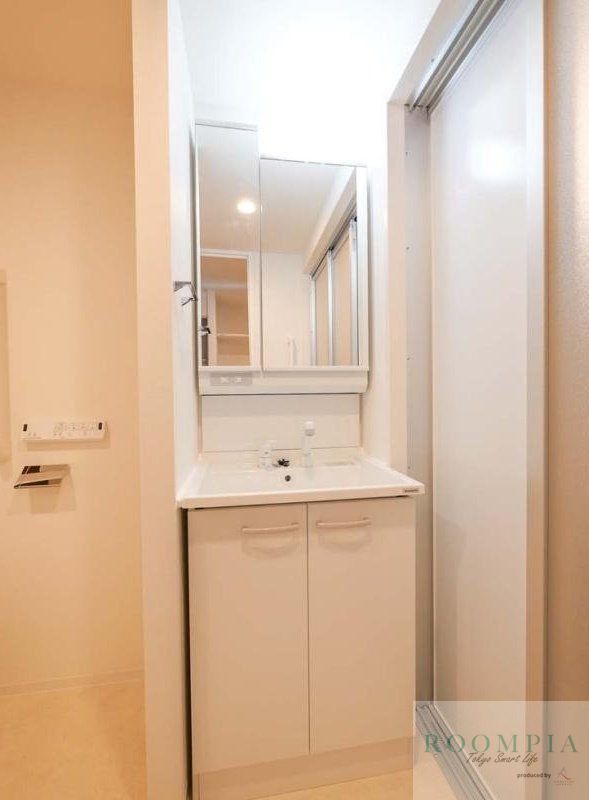 洗面設備　※同タイプの別のお部屋です。