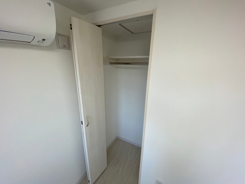 収納　クローゼット。荷物がたくさんあっても問題ないですね。