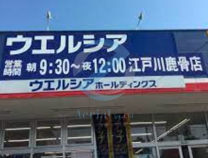 ドラックストア　ウエルシア江戸川鹿骨店（ドラッグストア）まで400m