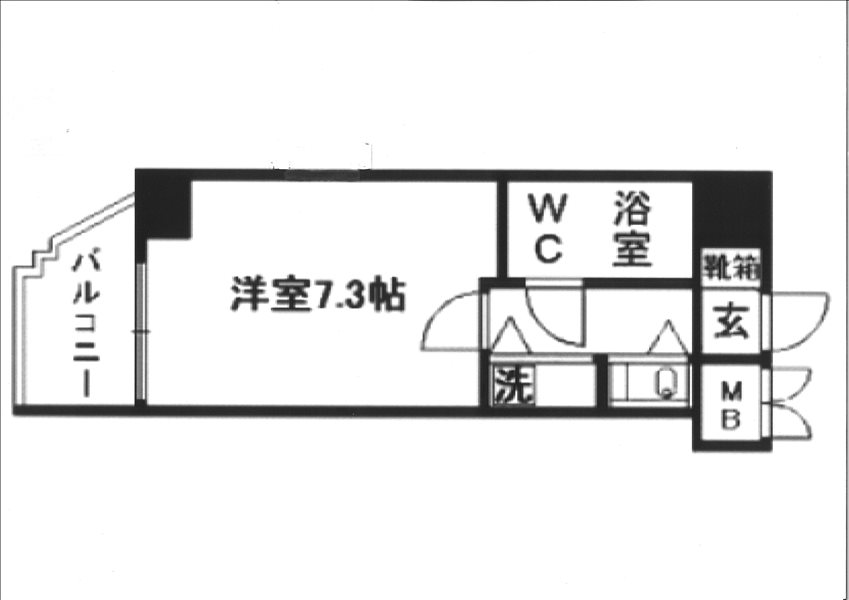 朝日プラザ鍛冶屋町の間取り写真