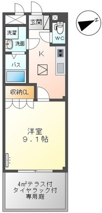 ディアフォンテーヌ A棟の間取り写真