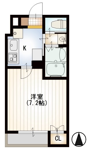 クローバー九番館の間取り写真