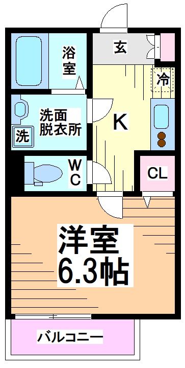 小田急線 生田駅 徒歩2分 3階建 築3年の間取り写真