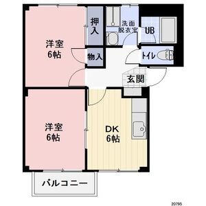 陽のあたる丘 Bの間取り写真