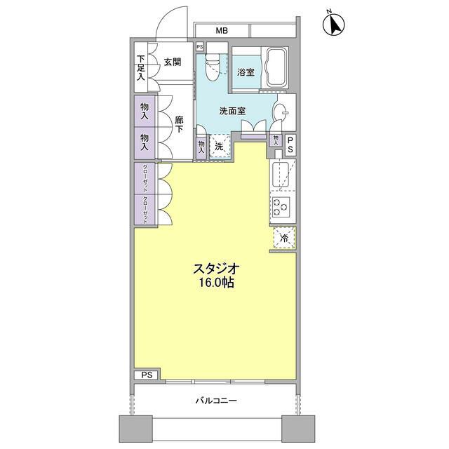 パークフラッツ銀座イースト 部屋番号:0504の間取り写真