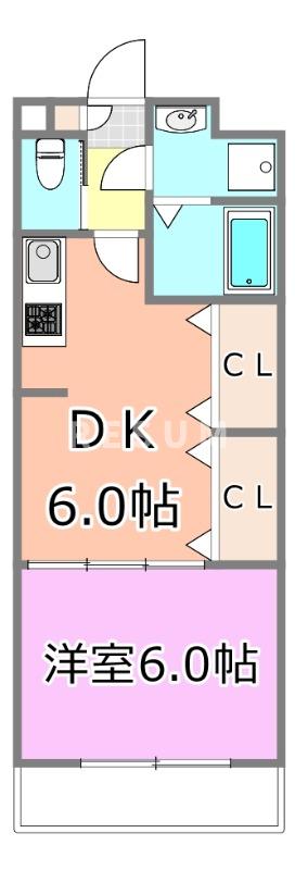ＪＲ総武線 西千葉駅 徒歩15分 3階建 築17年の間取り写真