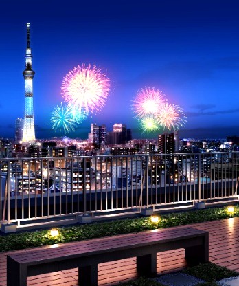 その他共有部分　花火大会も屋上で☆