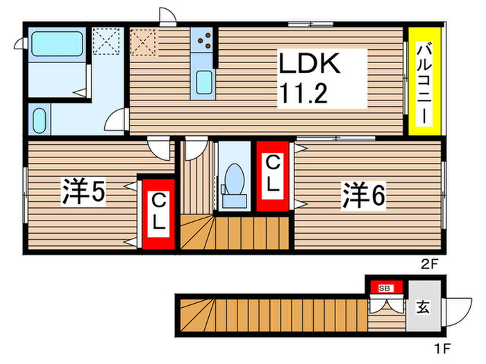 リーブルファイン三郷新和の間取り写真