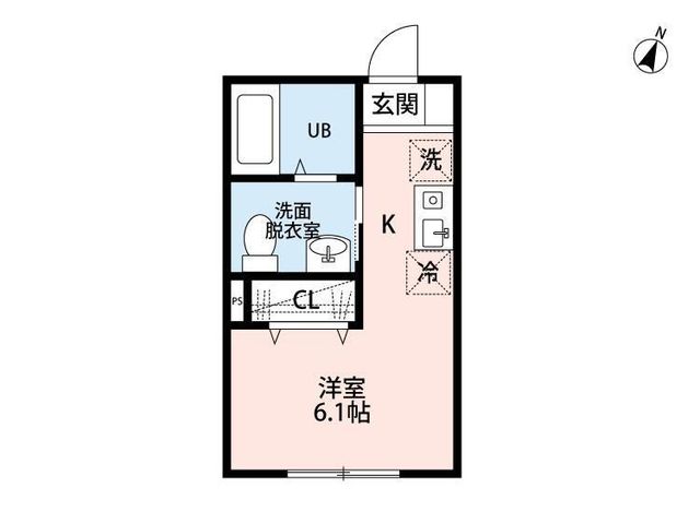 小田急線 町田駅 徒歩15分 2階建 築1年の間取り写真