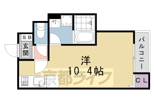 D porta pineの間取り写真