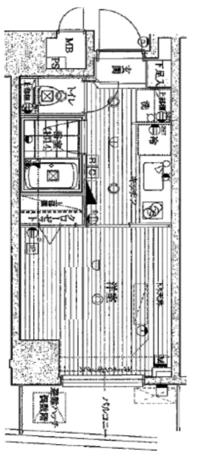 京王新線 初台駅 徒歩6分 10階建 築15年の間取り写真