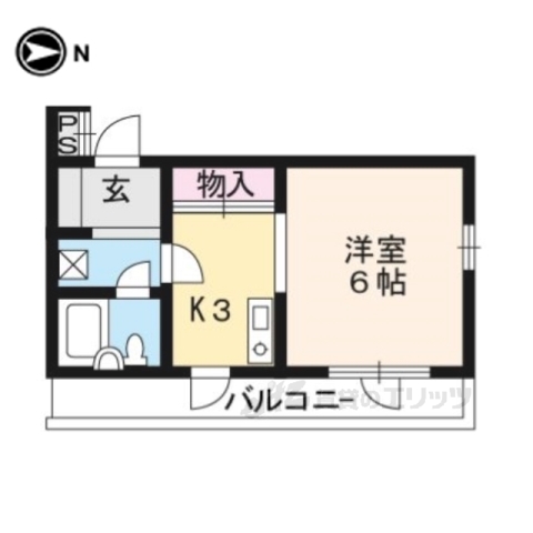 リバティ西陣の間取り