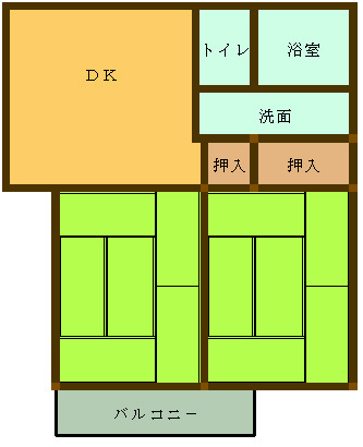 エステートKの間取り