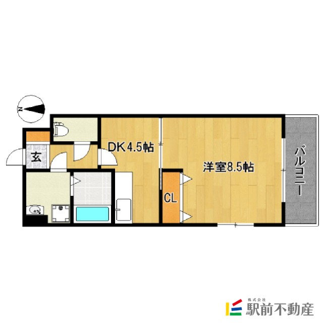 筑紫野市二日市中央のマンションの間取り