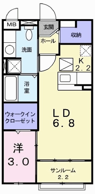 アルファアネックス２の間取り