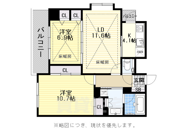 ビエンナーレ高取の間取り