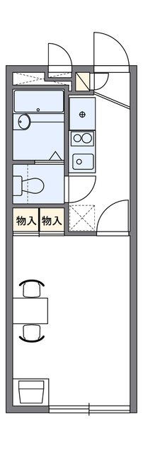 レオパレス中友５の間取り