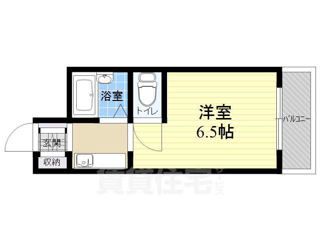 神戸市灘区稗原町のマンションの間取り