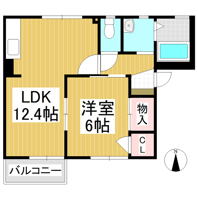 アドヴァンス曽根Ａの間取り