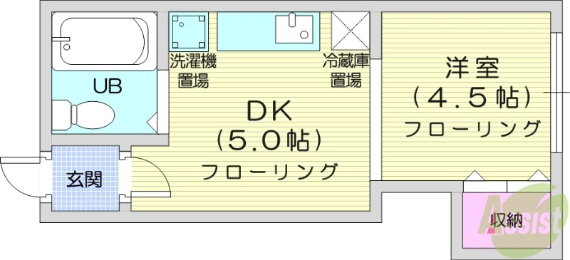 リバティインハイムの間取り