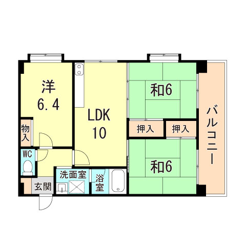 明石市小久保のマンションの間取り