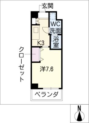 エイムオーエス島崎町マンションの間取り