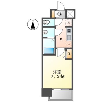 プレサンスＮＡＧＯＹＡ本陣の間取り