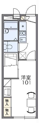 レオパレスアンジェリークIの間取り