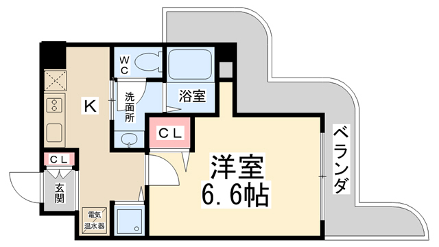 リーガルコート山本駅前の間取り