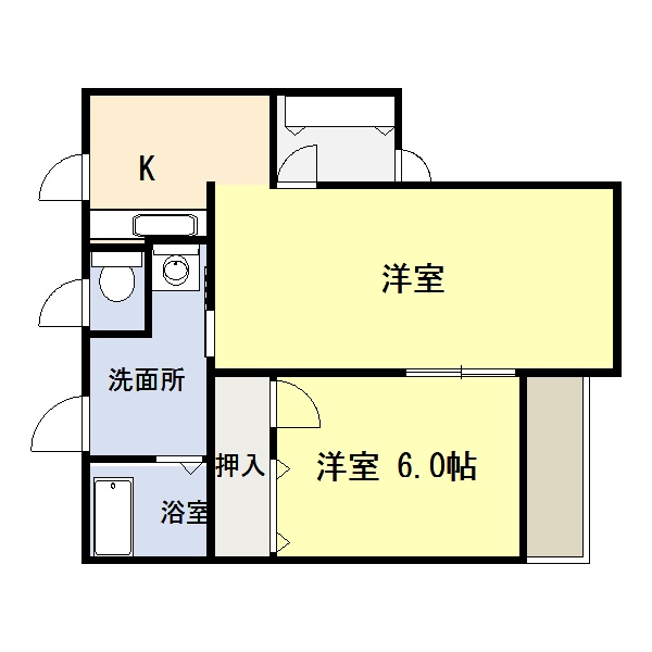 フォンテーヌＢの間取り