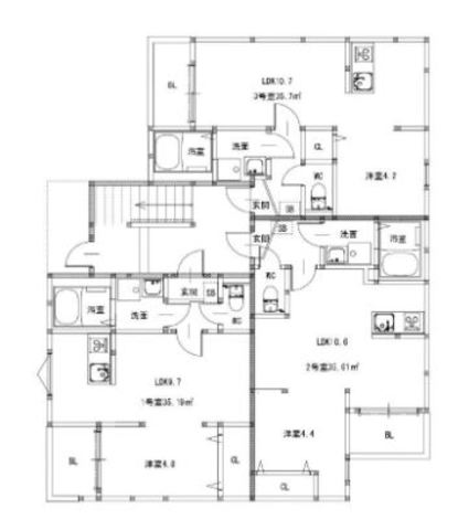 【クリーク姪浜ＷＥＳＴの建物外観】